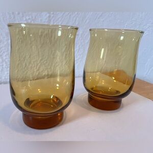 Amber Glass Tumblers